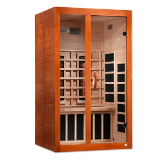 Santiago 2 Person Full Spectrum Infrared Sauna Canadian Hemlock DYN-6209 FS